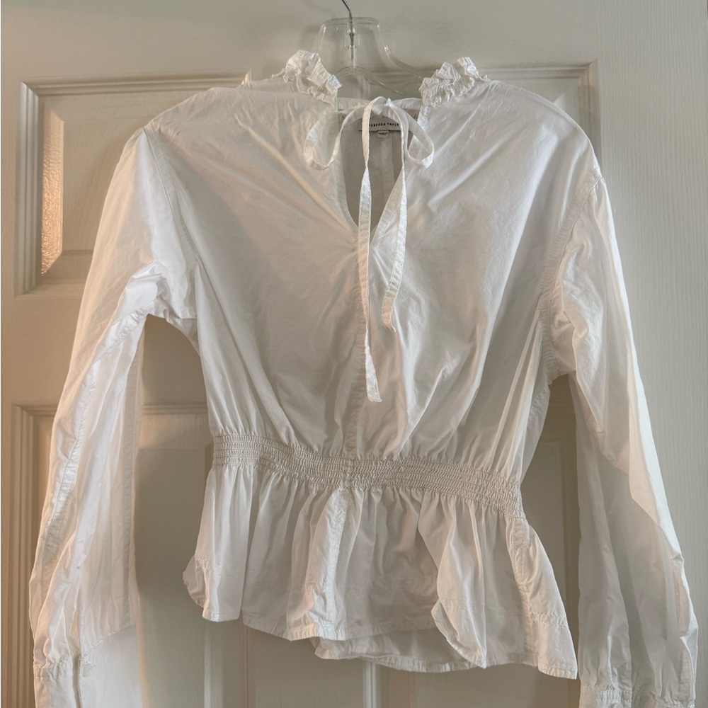 rebecca taylor white blouse